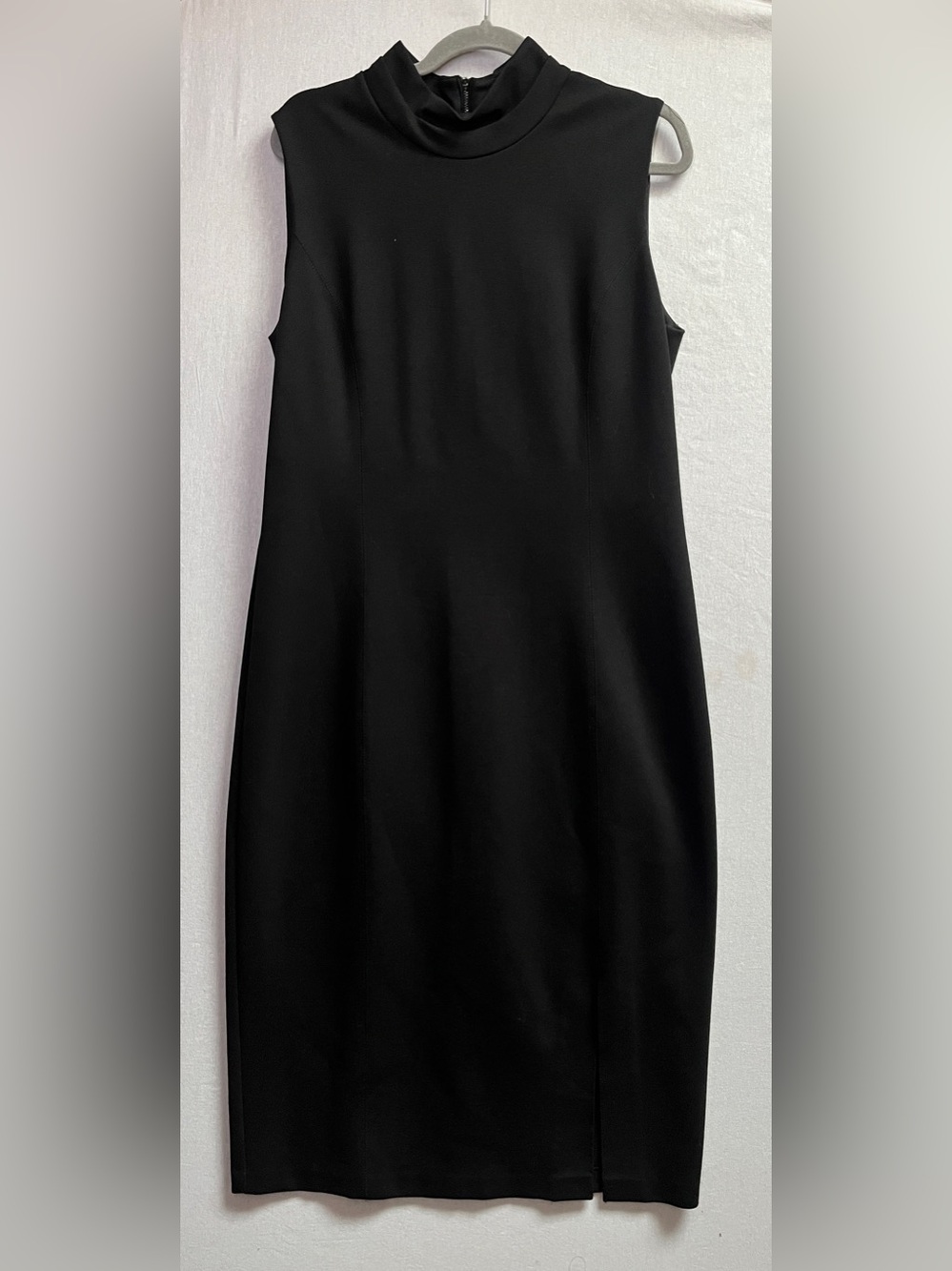 Joseph Ribkoff Black Sleeveless Midi Dress High Neck Size 14